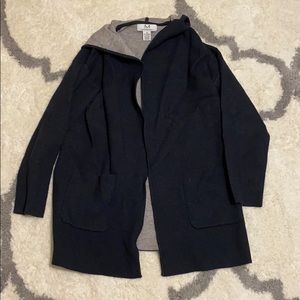 Magaschoni Black and Gray Cardigan